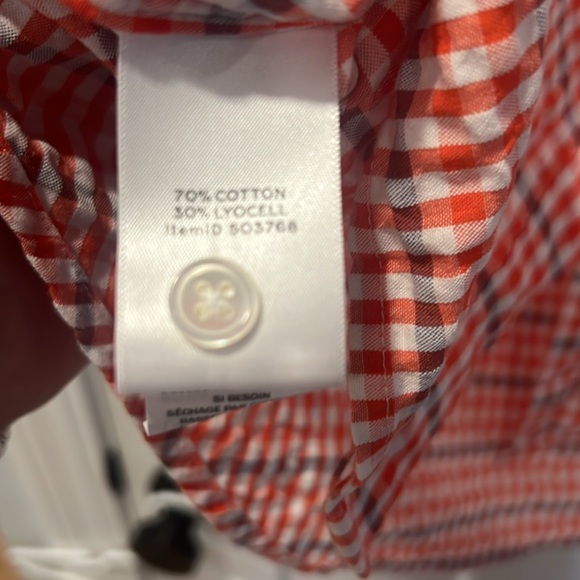 LL Bean Signature women’s gingham tunic - Picture 3 of 3